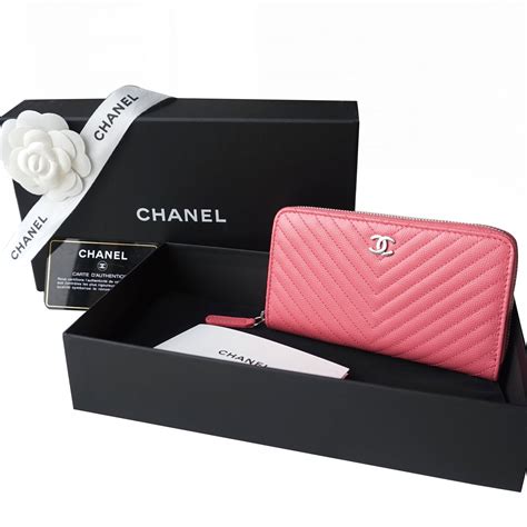 chanel black wallet with pink interior|Chanel pink wallet price.